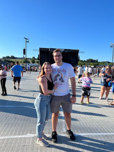 Jacob and Alianna at Alianna’s first concert, Imagine Dragons!
