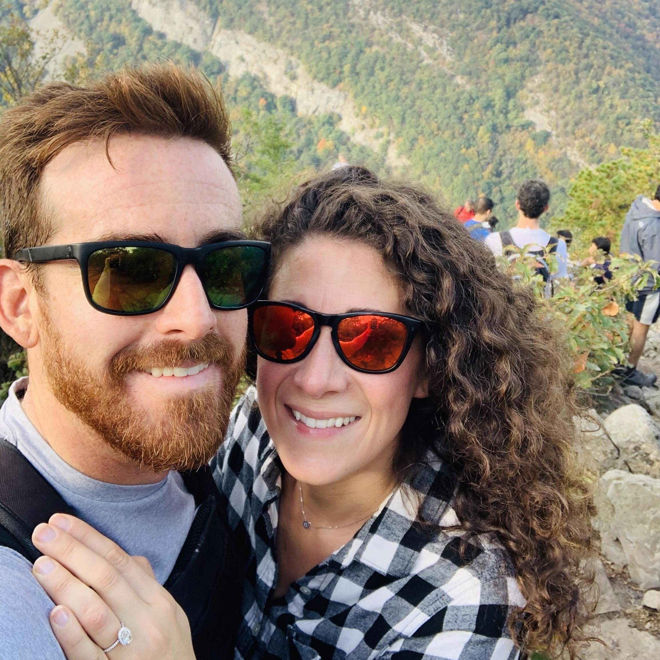 Our first hike after getting engaged!!