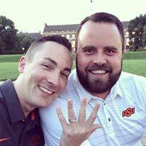 Coleman popped the question in OSU's Formal Gardens outside the Student Union on August 25, 2018.