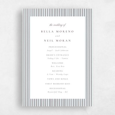 Ice, Blue Wedding Program - Rodez