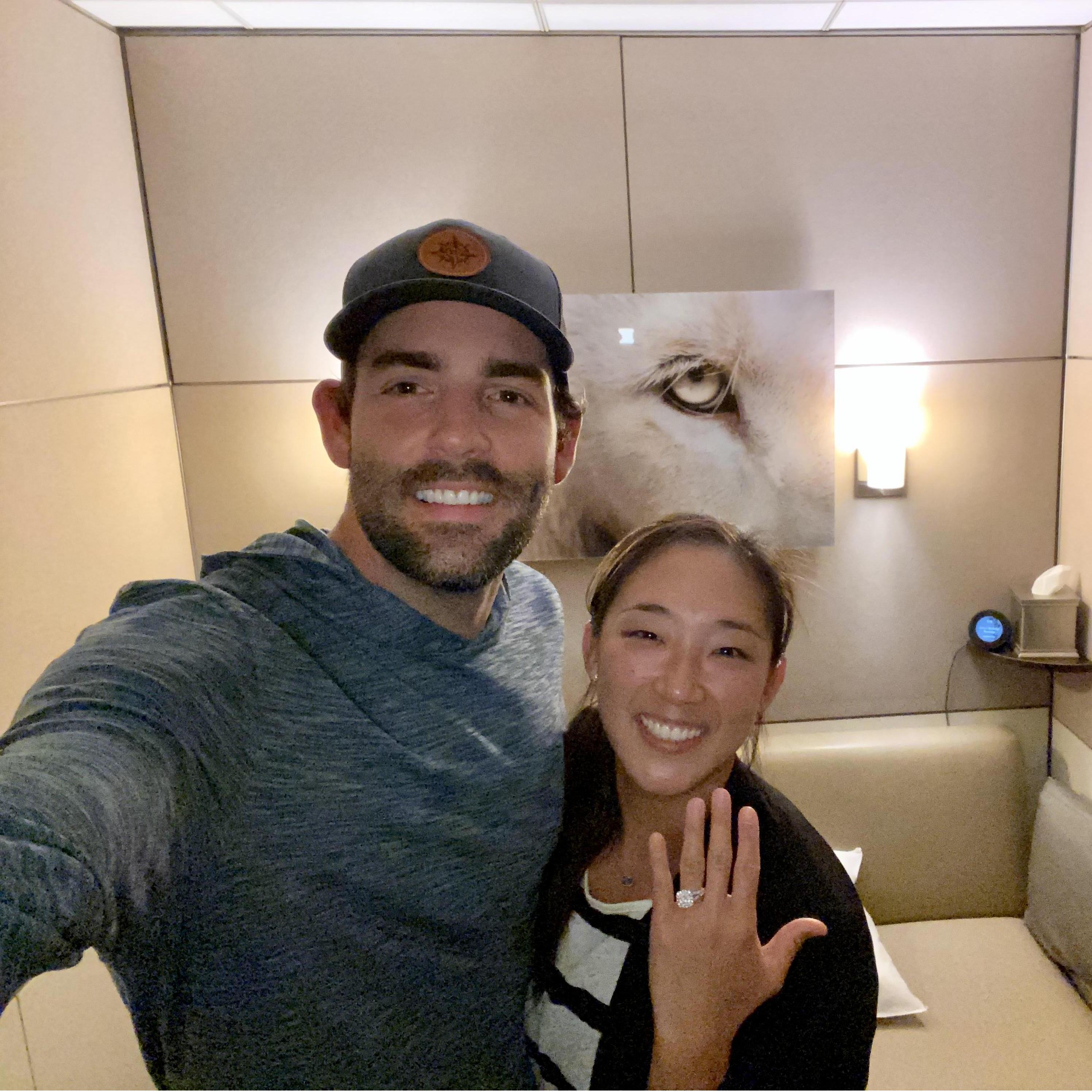 Engaged at the ATL airport!