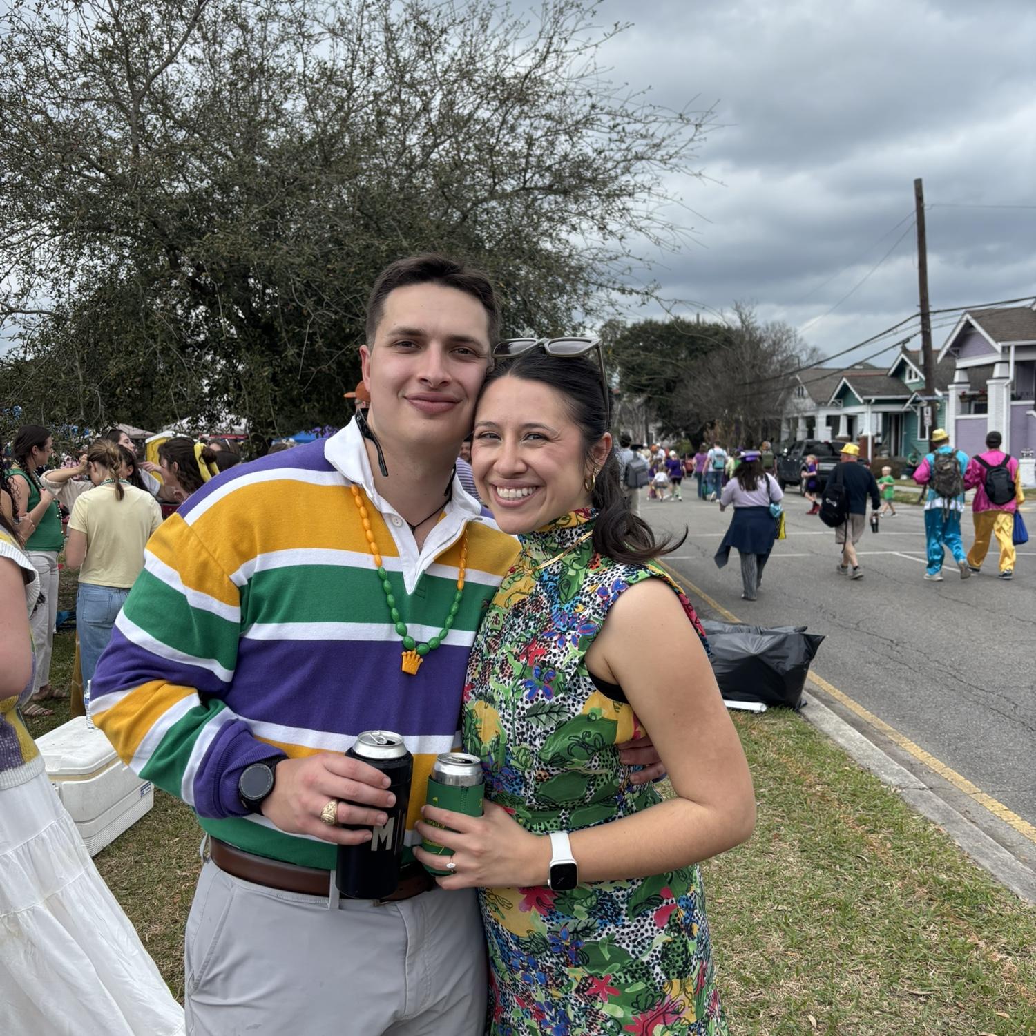 Marc and Christina’s second Mardi Gras together!
