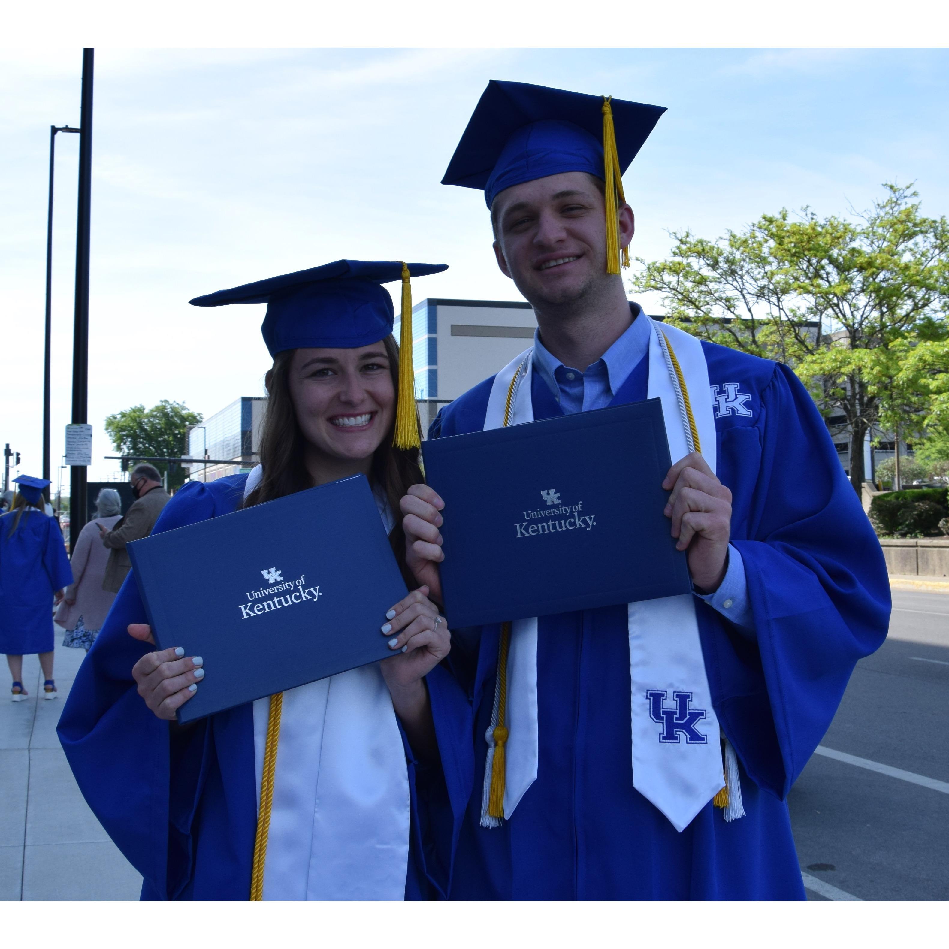 We worked so hard for the past 4 years for these diplomas (May 2021).