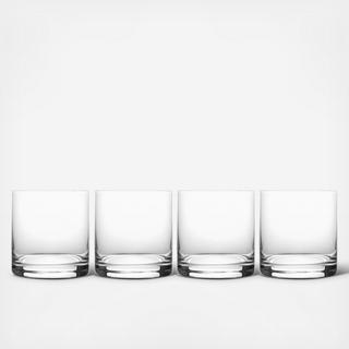 Julie Double Old Fashioned Glass, Set of 4
