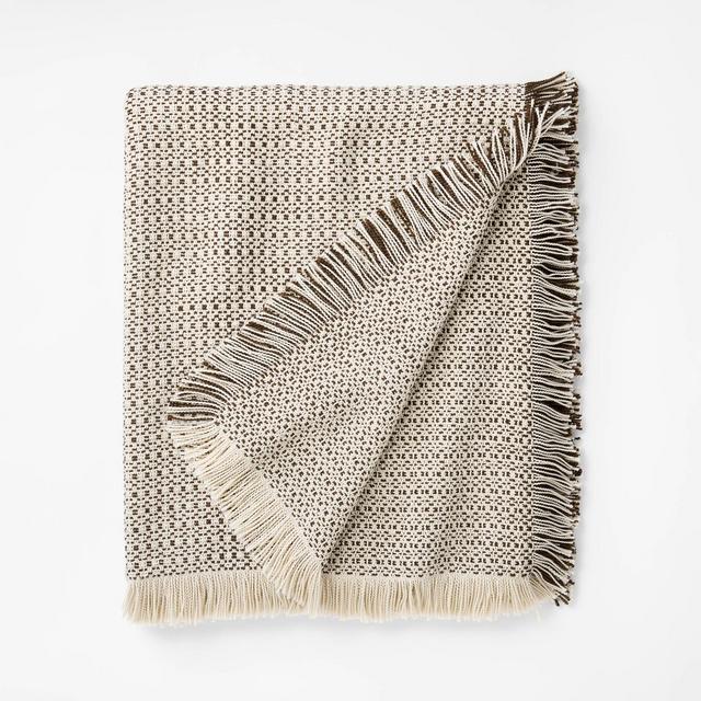 Boucle Throw Blanket Brown/Cream - Threshold™ designed with Studio McGee