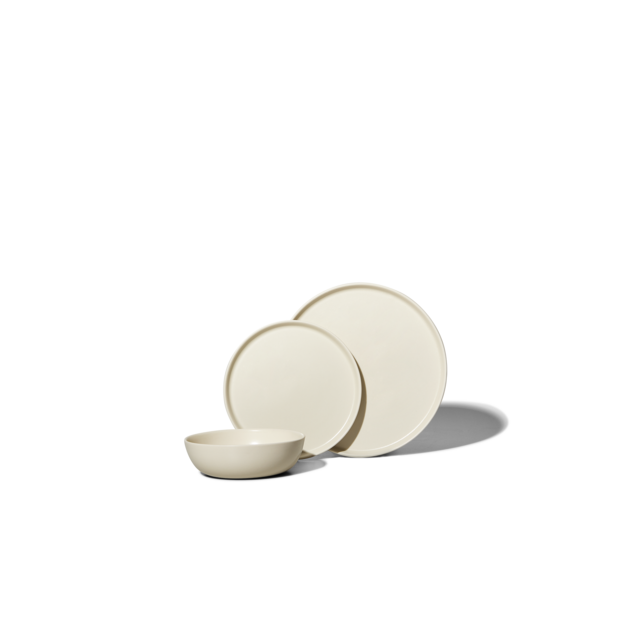 Felt + Fat 3-Piece Dinnerware Set in Satin