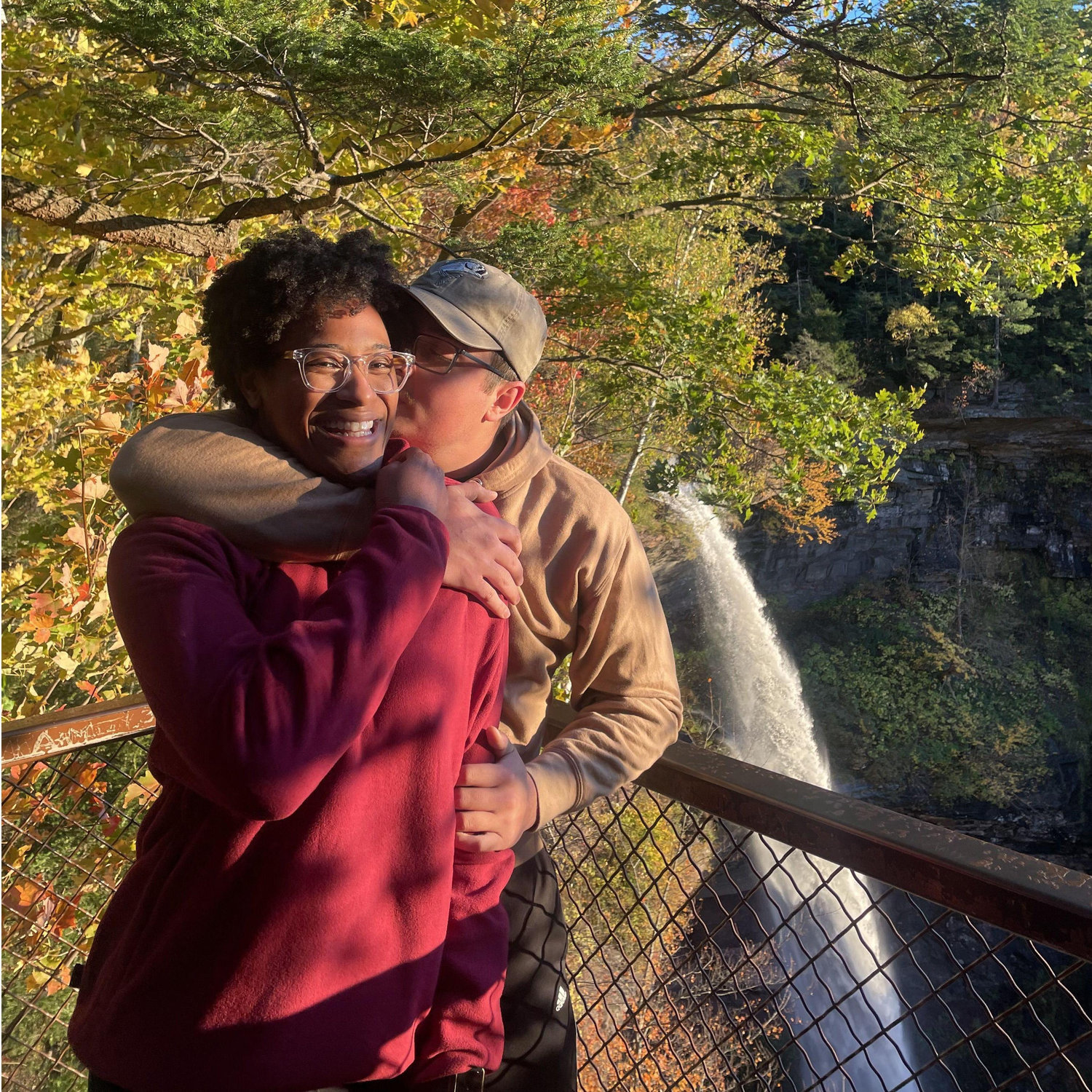 Kaaterskill Falls!!
Right before Jarett got on one knee!