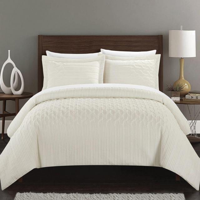 Chic Home Jazmaine 7-Piece Queen Comforter Set in Beige