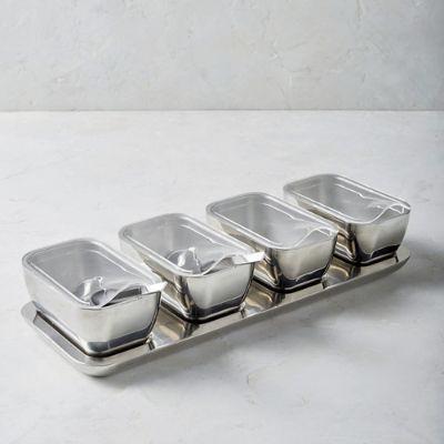 Super Chill Four-section Insulated Condiment Server with Lids