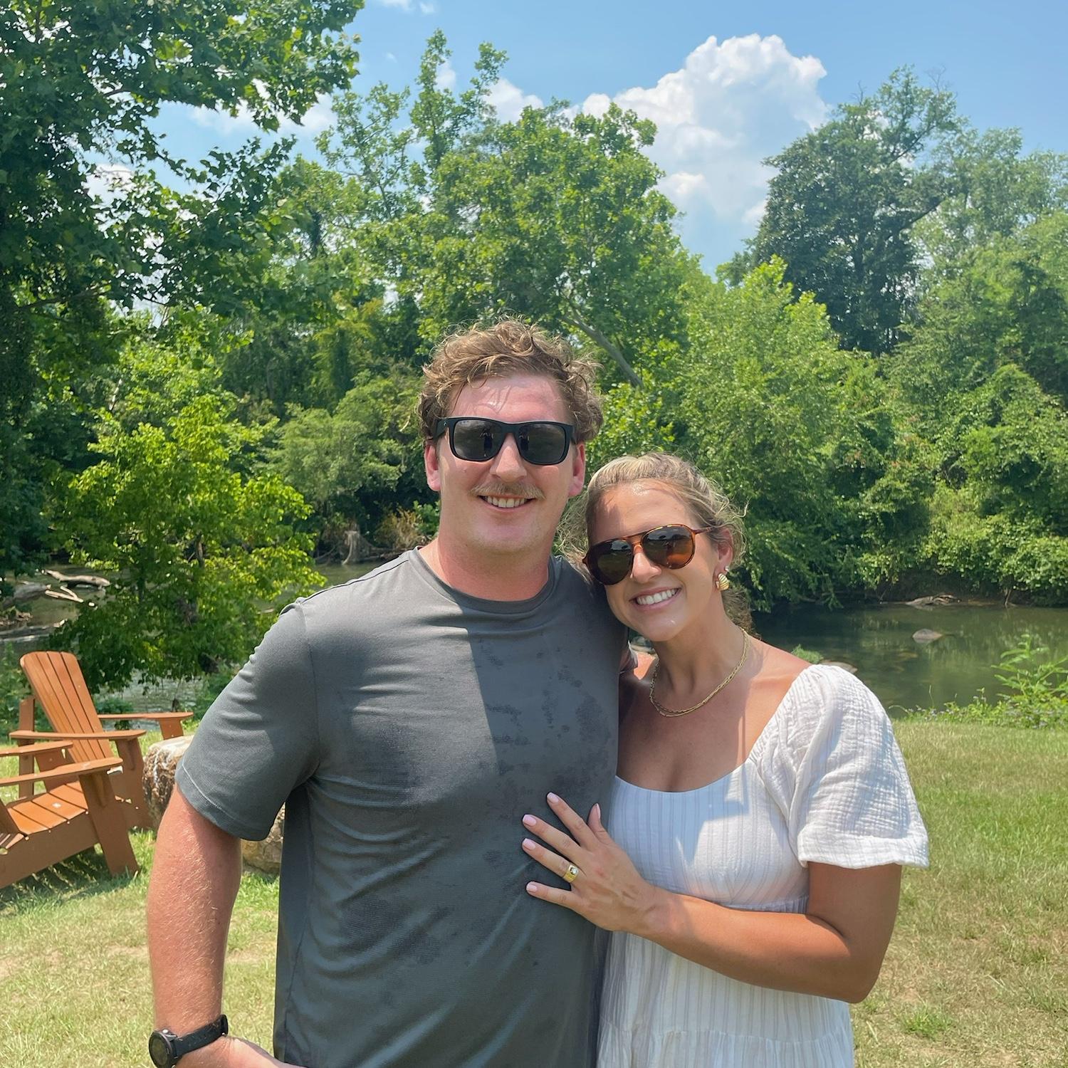 Right after he proposed!