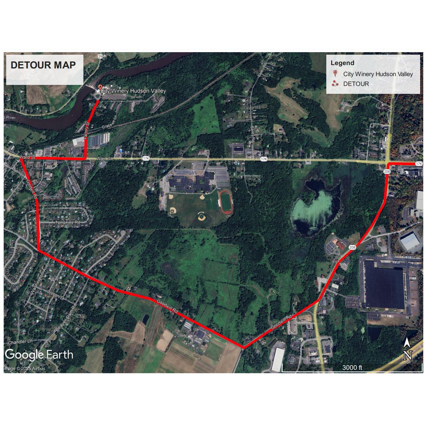 Detour Map