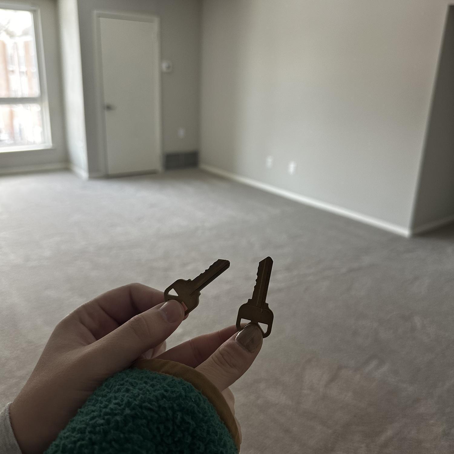 Signed the lease to our first apartment together in Doylestown! (aka Kieran's mancave until the wedding)