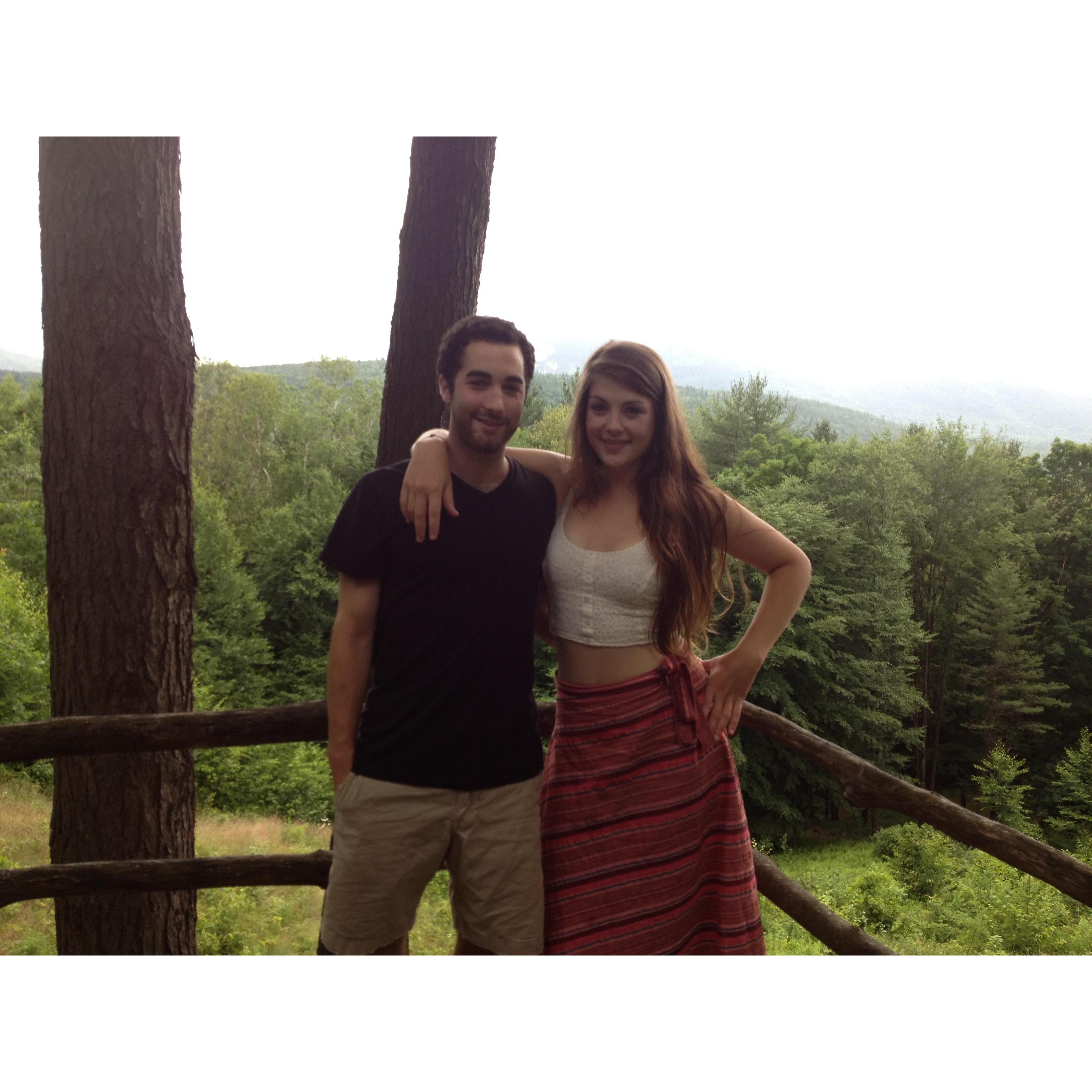 First summer together in Vermont (2013) when we spent the summer working on a vegetable farm in New Hampshire