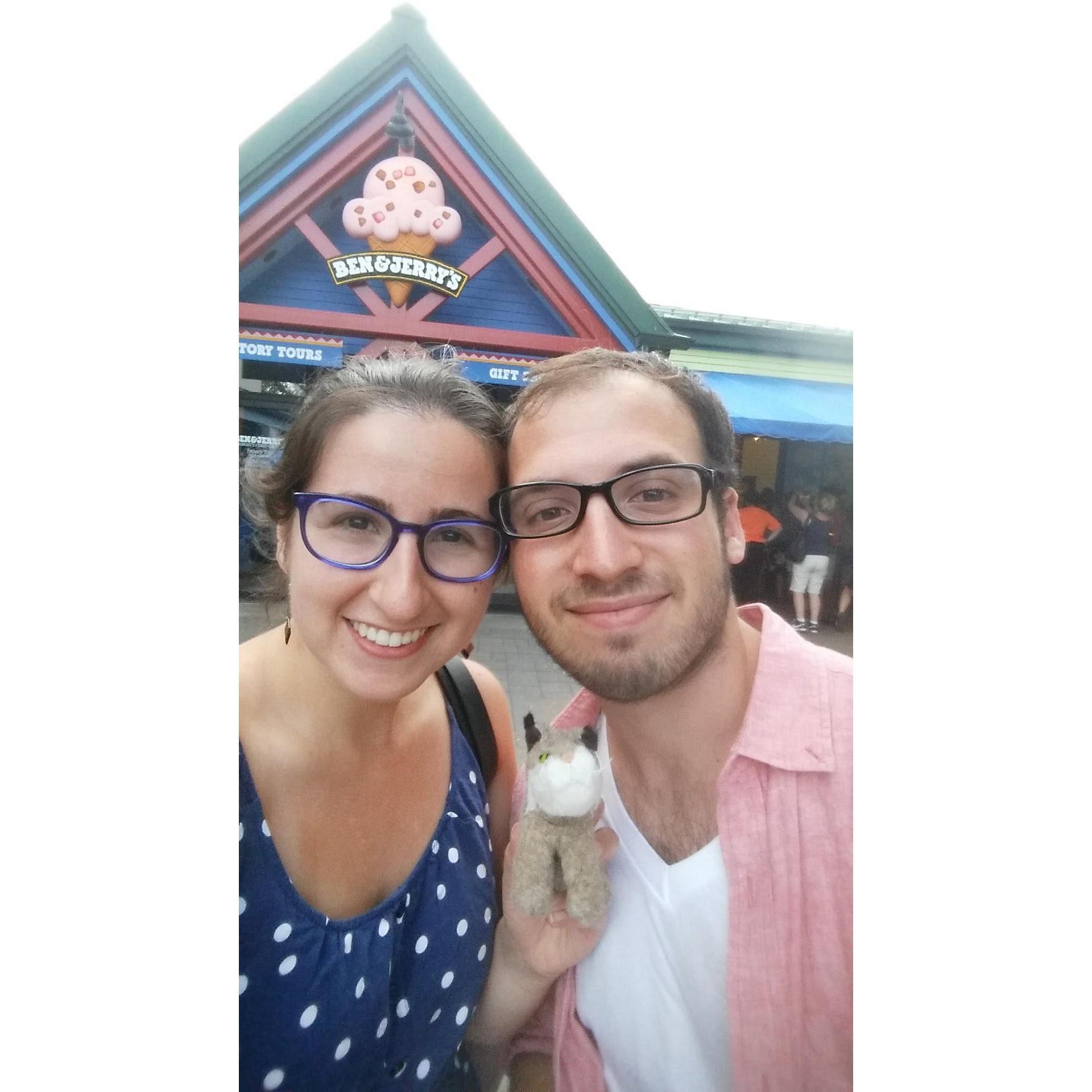 Ben and Jerry's Factory on the way back from Montreal (2016)