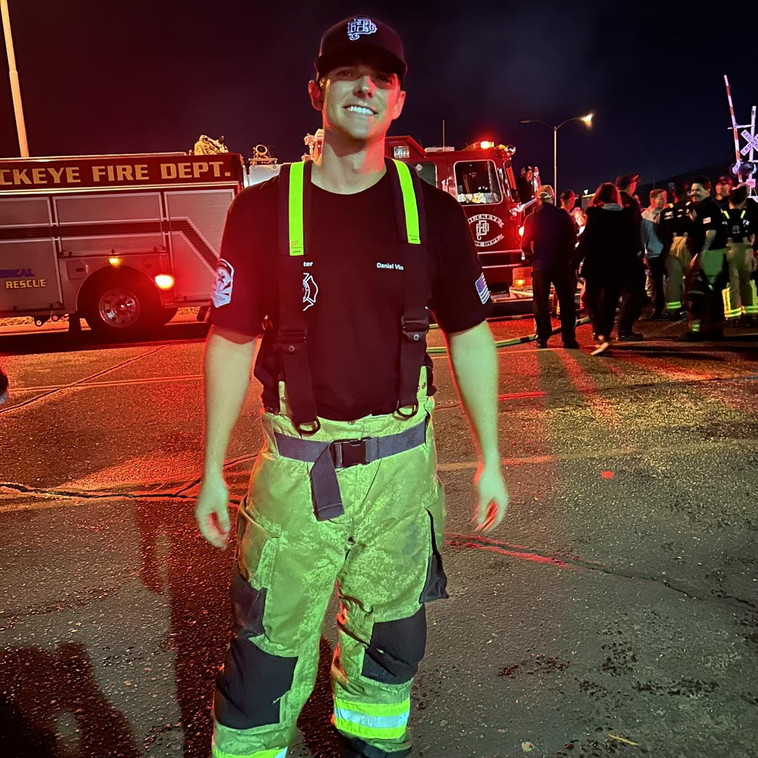 Daniel's family night during the Fire Academy