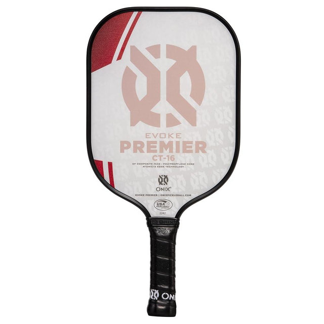 Onix Evoke Premier Professional Tournament Pickleball Paddle Composite Face Impact Paddle Shape