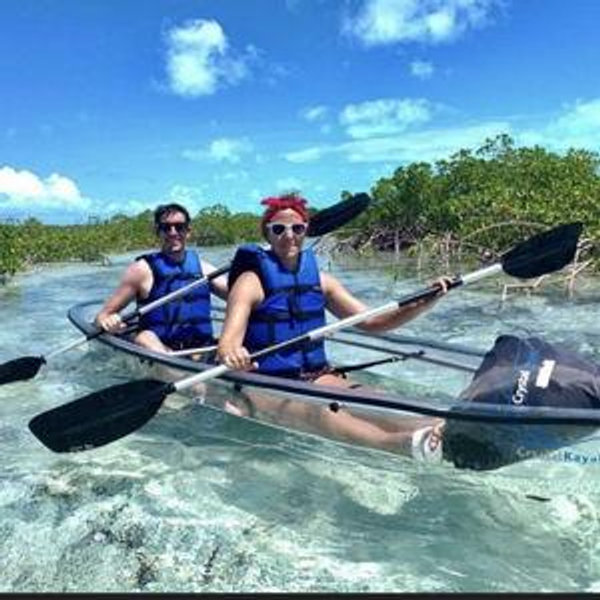 Iguana Beach & Mangrove Cay Clear Kayak Tour for 2 - Providenciales, Turks & Caicos