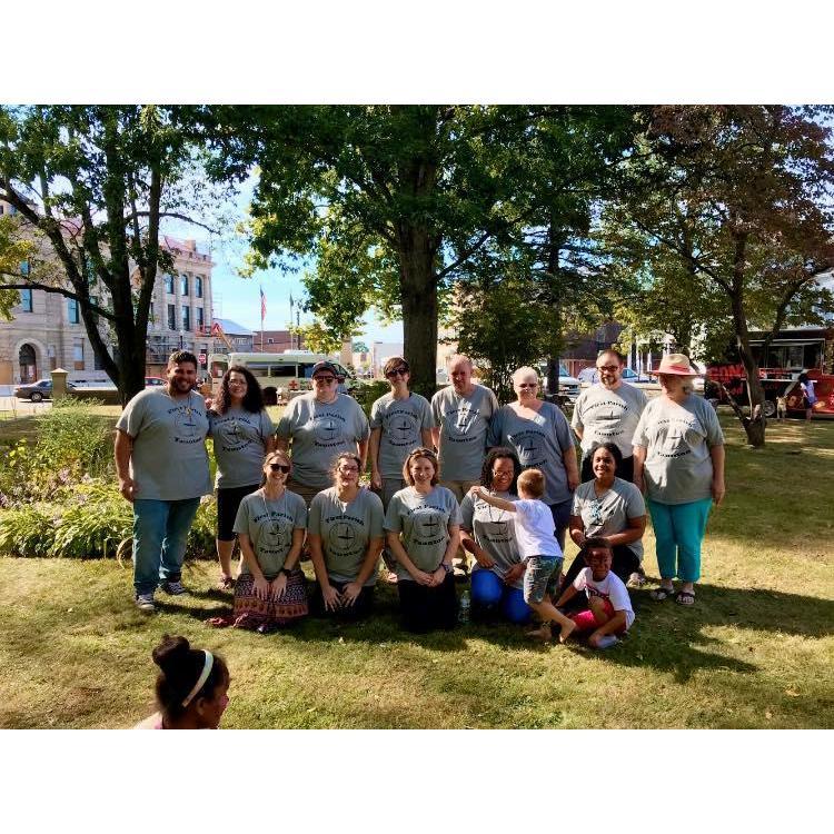 One of many bonding experiences Lindi and McKayla had with First Parish Taunton family!