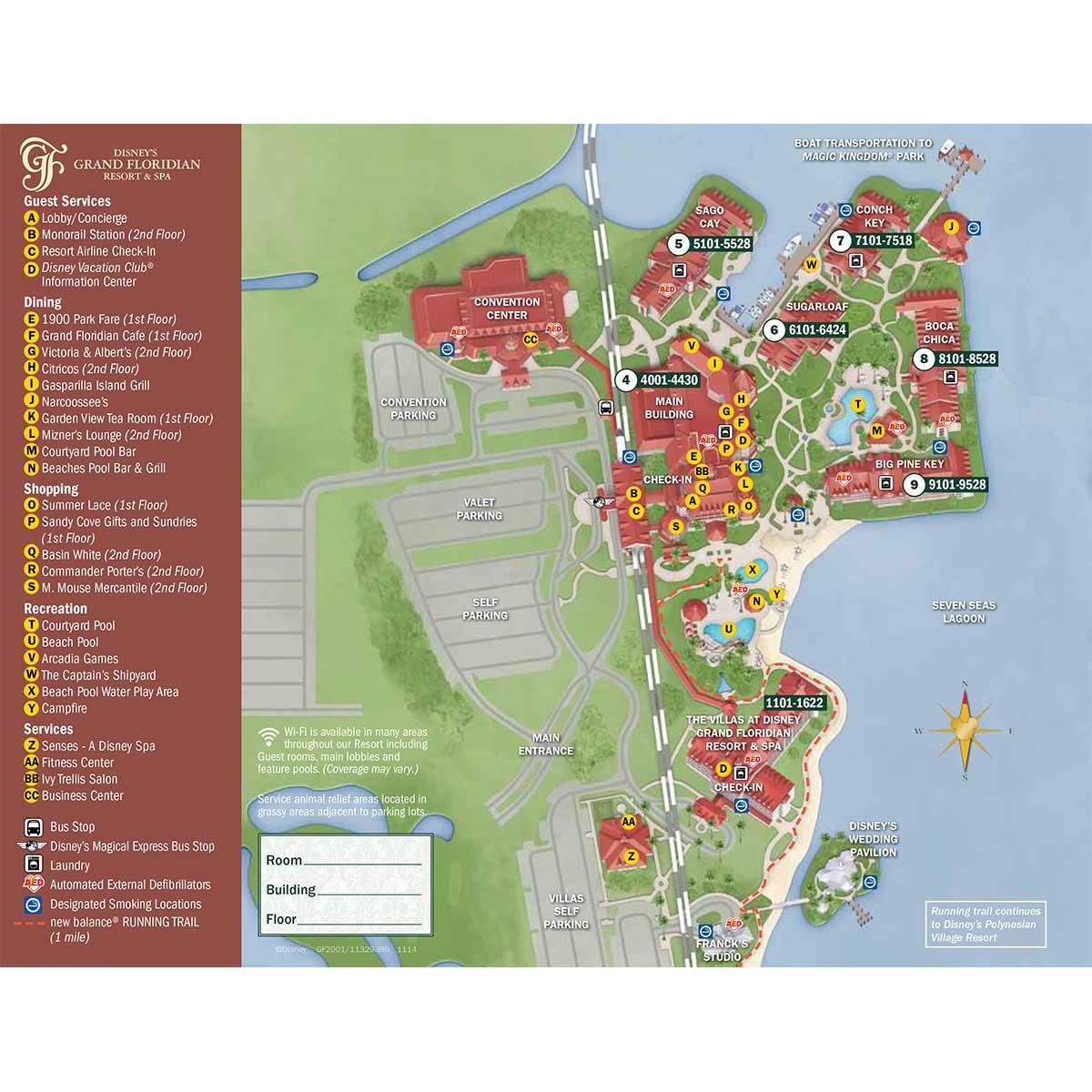 Grand Floridian Resort Map - Ceremony & Reception

Ceremony - Wedding Pavillion
Reception - Convention Center