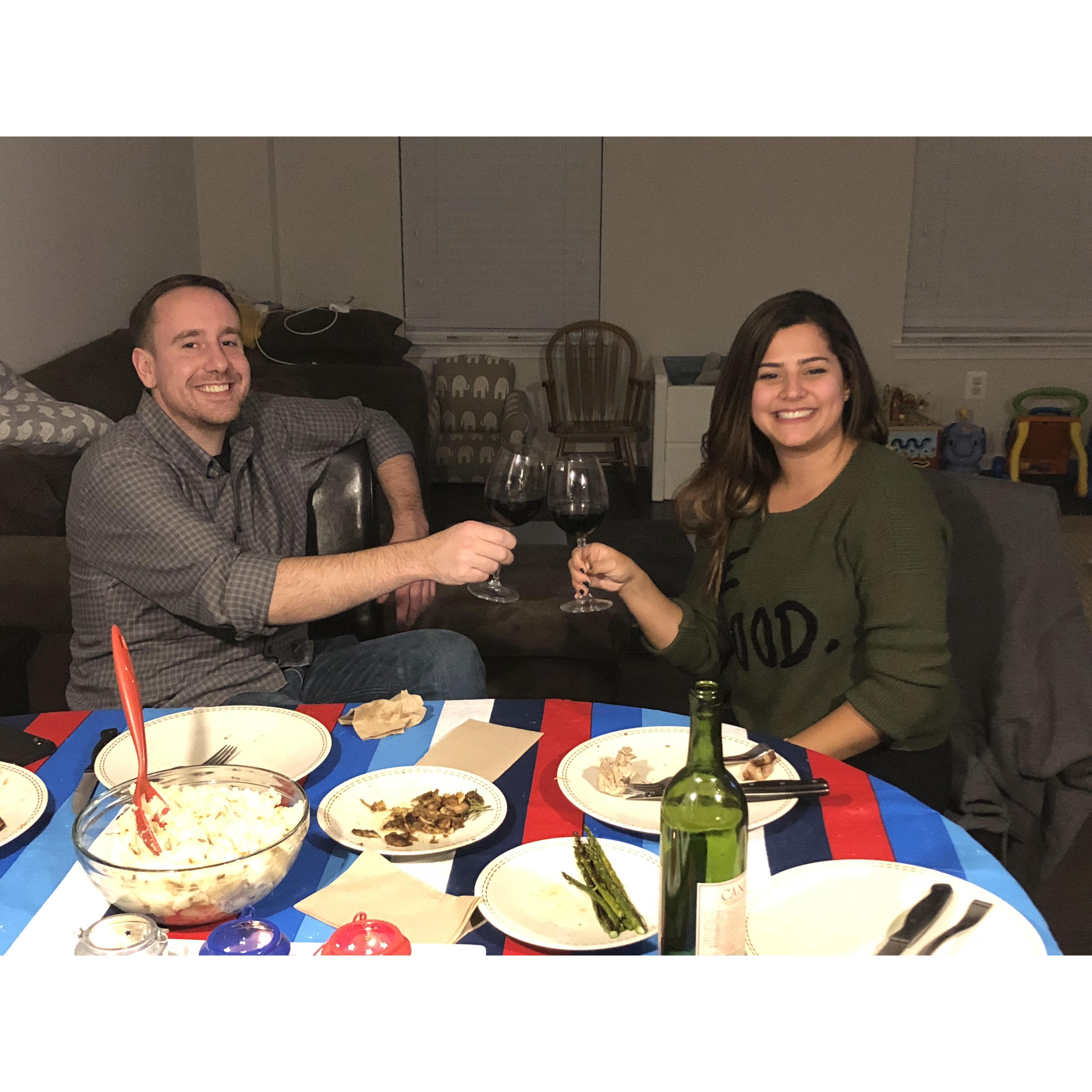 Thanksgiving visiting Ann & Danny in Virginia, 2018