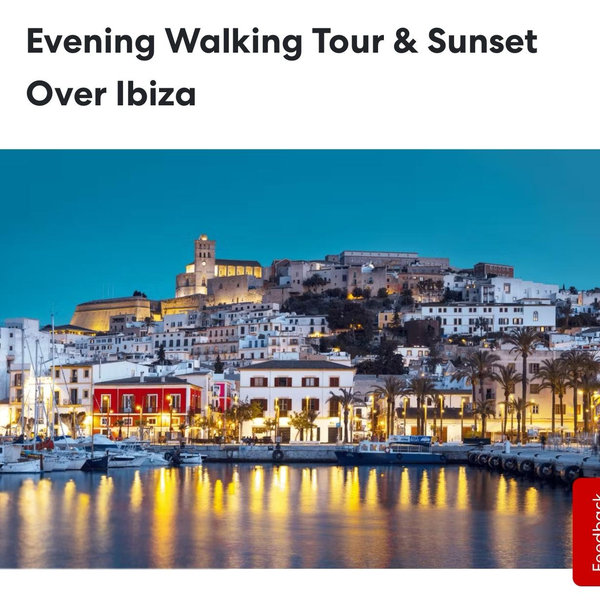Evening Walking Tour & Sunset Over Ibiza