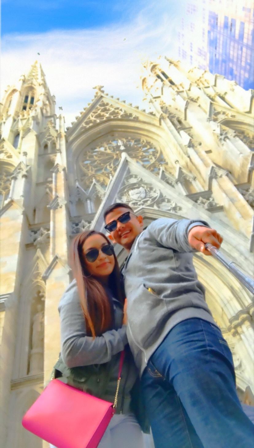 Beautiful Cathedral we went to in NYC!
