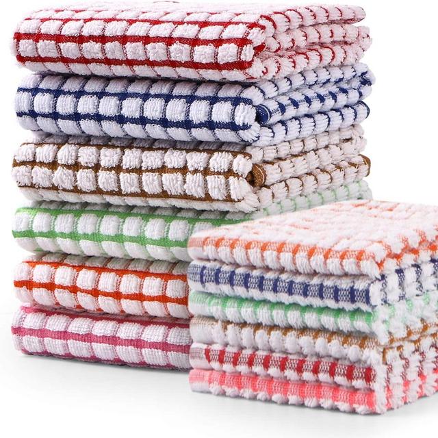 Set of 12 Bulk Cotton Kitchen Towels