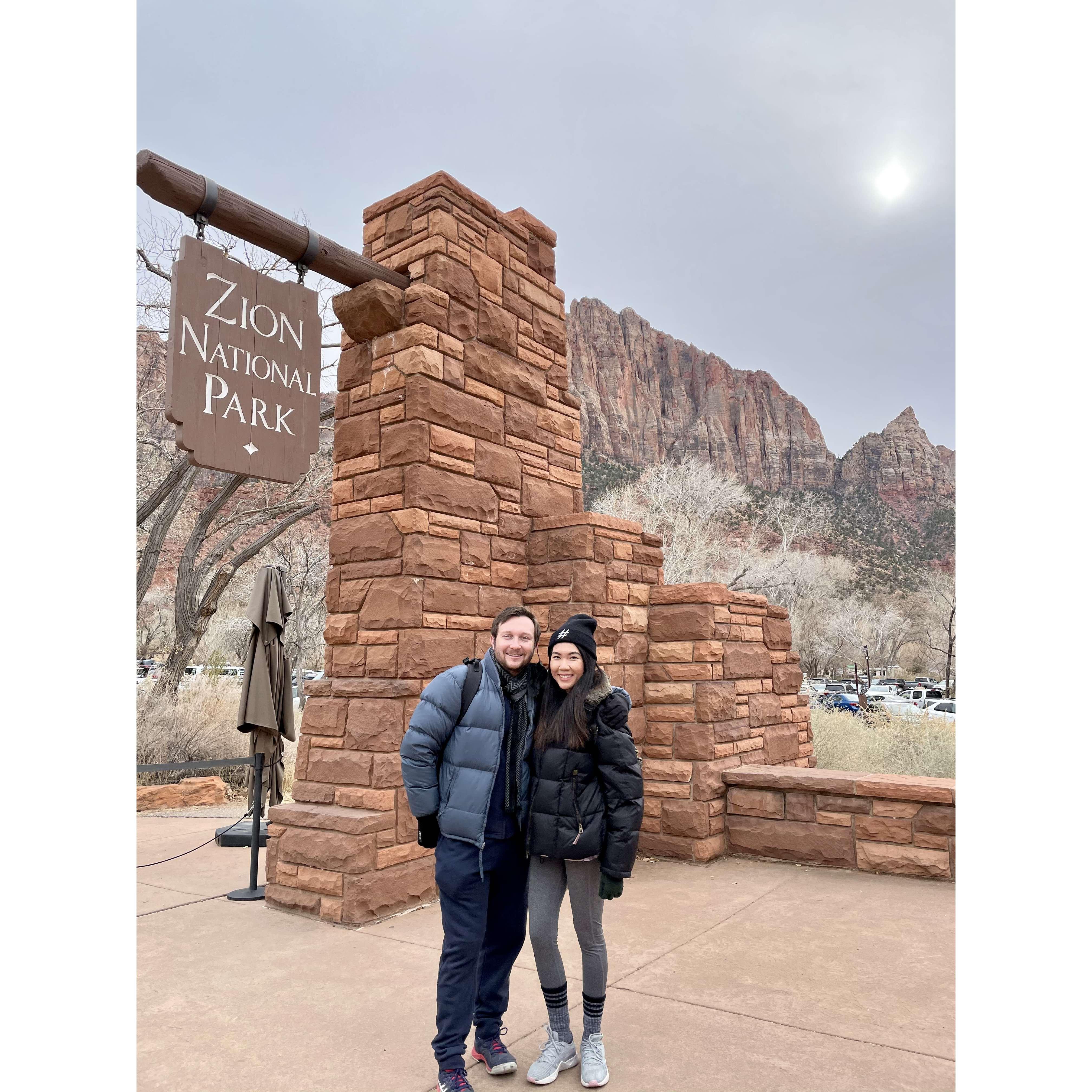 Their first out of state trip together! 