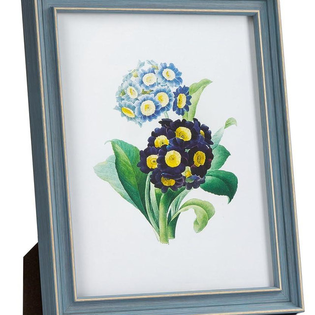 Sonefreiy 8x10 Picture Frame, Blue Seaside Vintage Retro 8 x 10 Photo Frame Desk and Wall Hanging Gift for Mom Grandma Father Family Friends Wedding