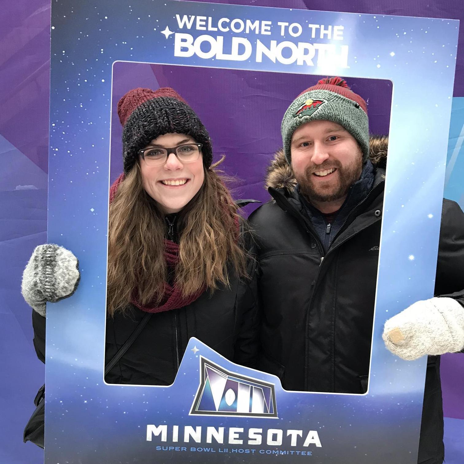 Enjoying Super Bowl Live in the Twin Cities.