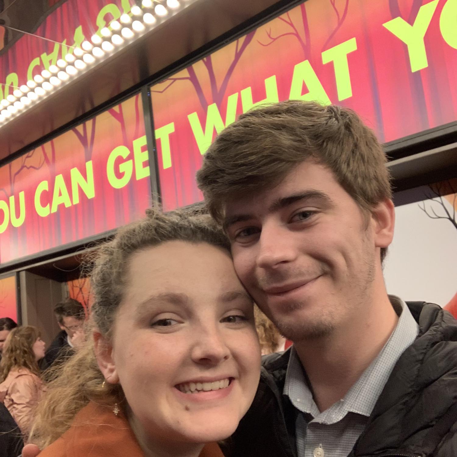 October, 2022 - They also got third from from the stage seats to Into the Woods, an all time favorite show for the both of them!