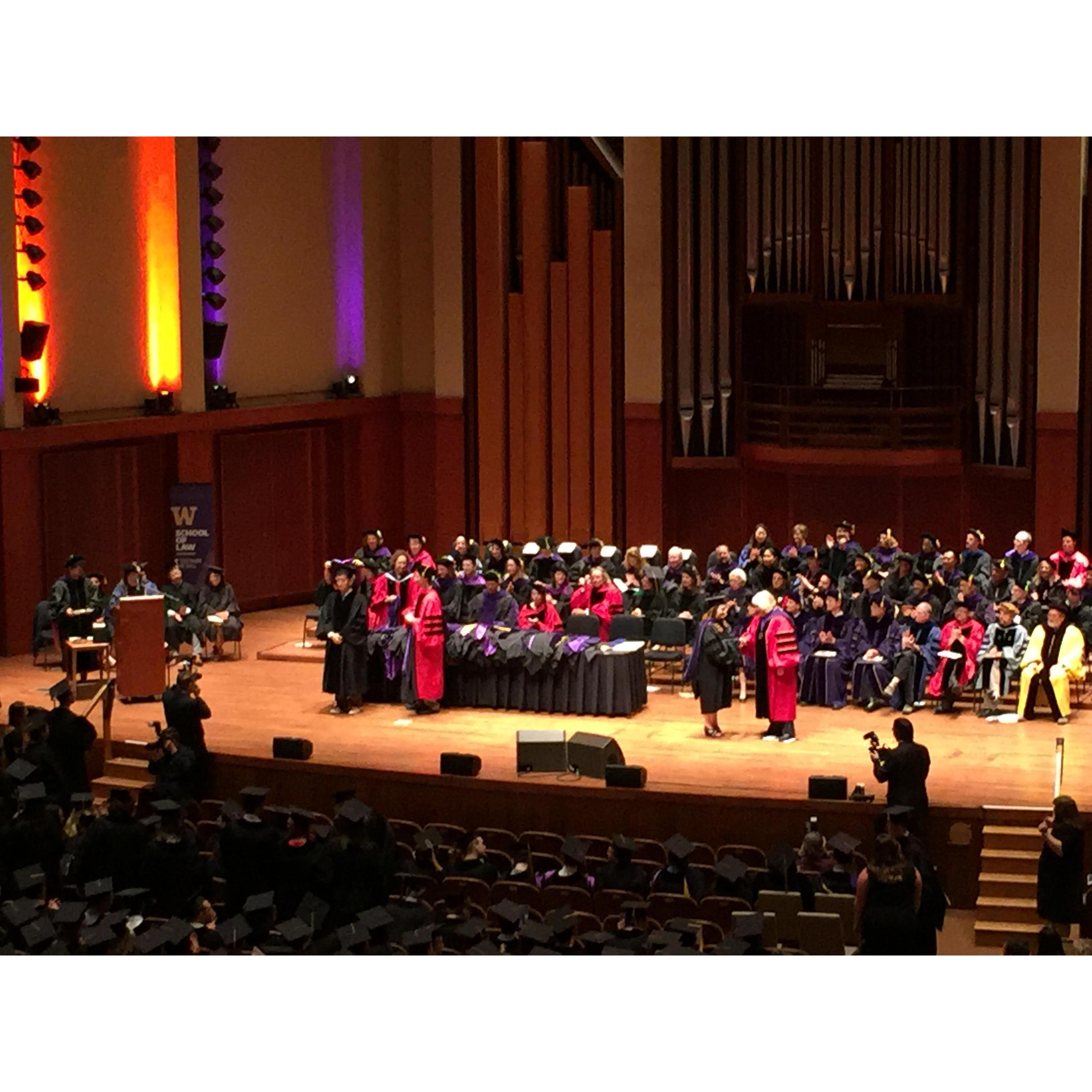 Taylor graduates law school