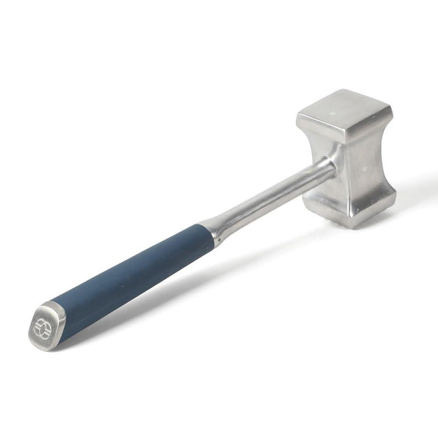 Calphalon Edge Stainless Steel Multi-Sided Meat Tenderizer w/Thermoplastic Rubber Handle - Navy Blue