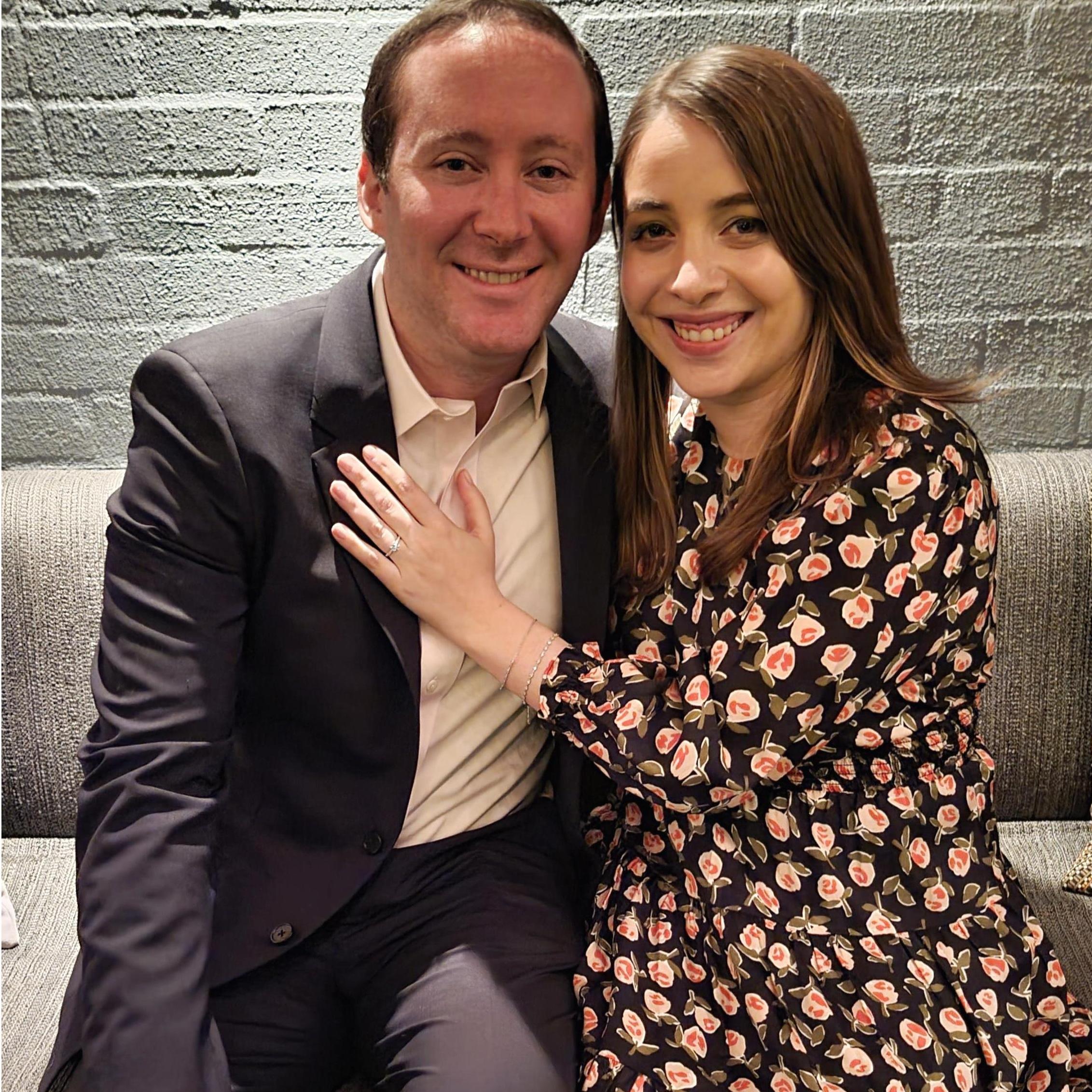 Revisiting the spot of our second date on the night of our proposal