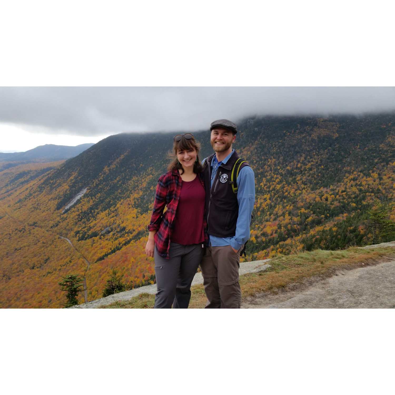 We caught some peak fall colors from Willard Mt in Crawford Notch Oct 2019. We also were on a mission to get some decent engagement photos :-)