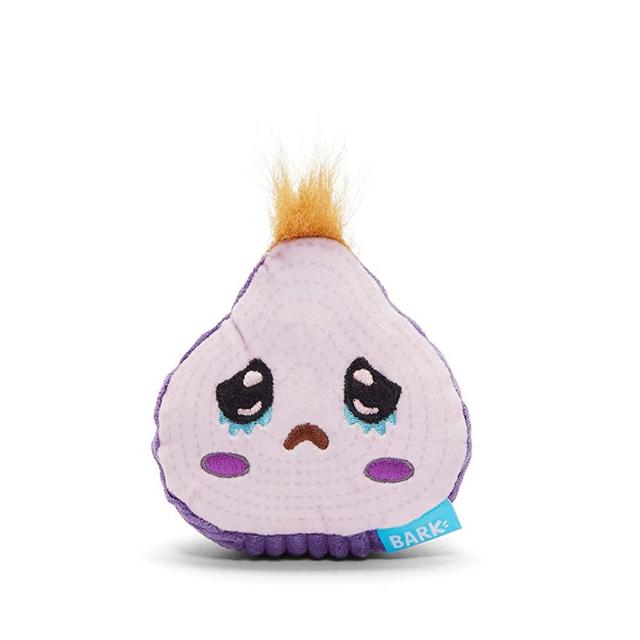 BarkBox Squeaky Dog Toys - Plush and Squeak Chew Toys | Puppy and Pet Toys for Small, Medium, and Large Dogs | Emmett The Emo Onion
