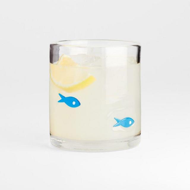 Fish Glass Double Old-Fashioned Glass