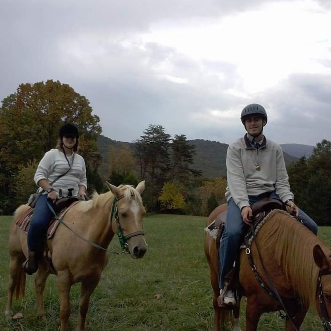 Horse back riding in the Shenandoah's