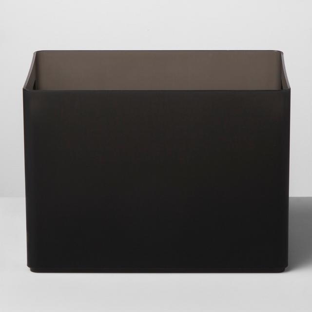 Large Bathroom Organizer Bin With Handles 9"W X 6"D X 6.5"H Black - Made By Design™