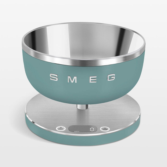 SMEG Matte Jade Green Contemporary Kitchen Scale