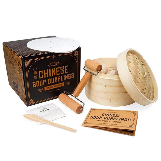 Cooking Gift Set | 5 PC Chinese Soup Dumpling Kit | Gifts for Dads Who Love to Cook | Unique Gifts for Friends