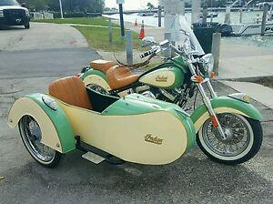 Retro motorcycle and sidecar… obviously