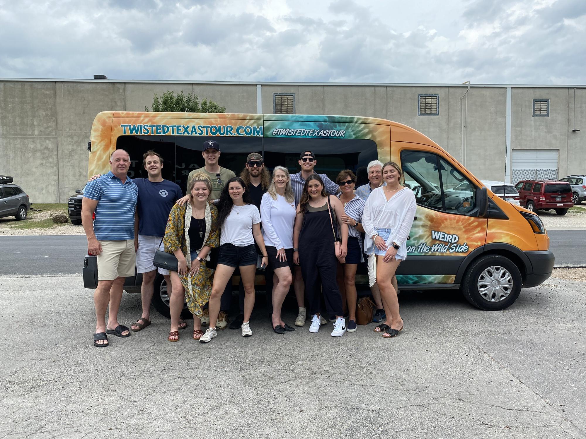 Both Families together on a Brewery Tour the day before the engagement!