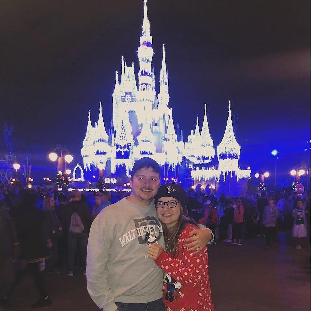 December 2018... Disney World at Christmastime.  This night was colder expected but so fun!