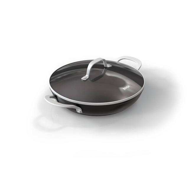 Ninja Foodi NeverStick 10.25" Nonstick Everyday Pan with Glass Lid - Black