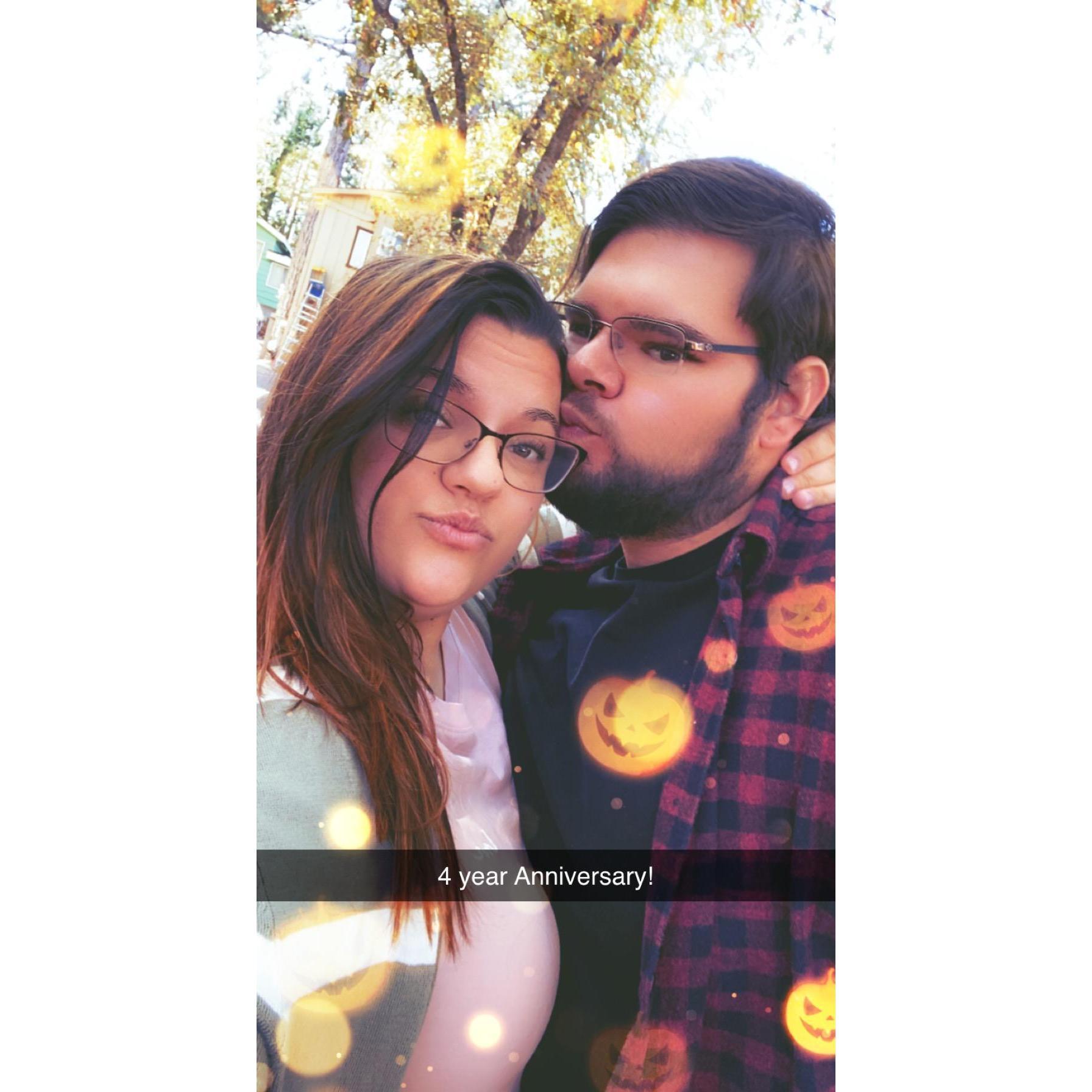Our 4 year anniversary at Lake Arrowhead, CA.