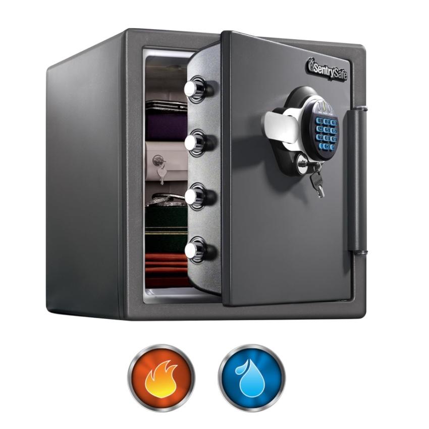 SentrySafe, 1.23 Cubic Feet, 1-Hr. Fireproof, Keypad