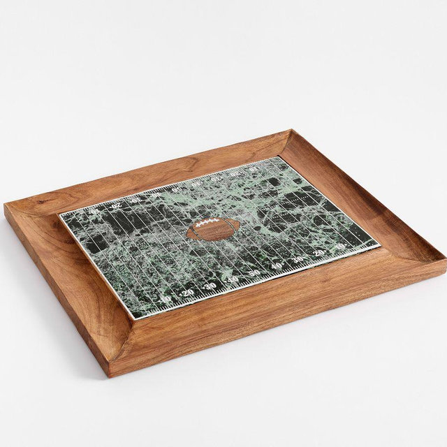 Football Cheeseboard With Trough - Multi