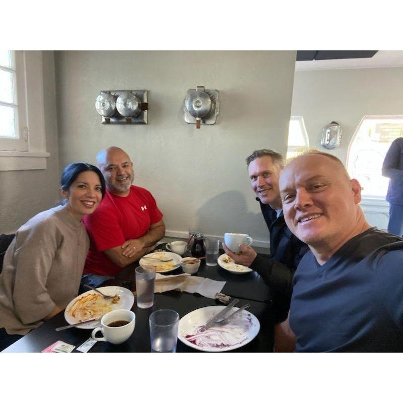 Nov 5, 2022 brunch in ABQ with cousin Liz & Corey from Seattle.