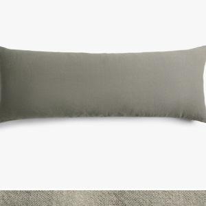Vintage Linen Body Pillow Cover - Moss